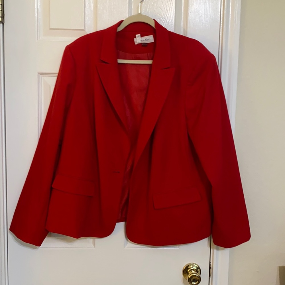 Size 22 vibrant red CK Jacket!